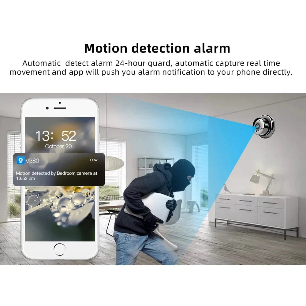 eprolo seguridad personal avanzada Cámara Mini WiFi 1080P – Detección de Movimiento, Monitor para Bebés | Noctryx