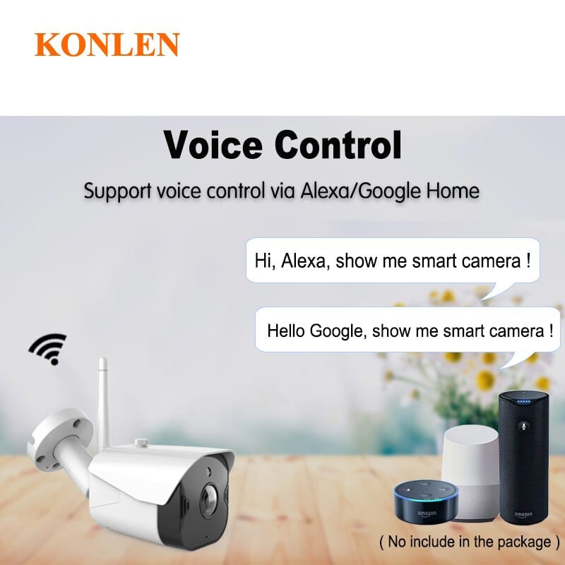 eprolo seguridad personal avanzada Cámara WiFi 1080P – IP, Exterior, Visión Nocturna, Compatible con Alexa y Google Home | Noctryx