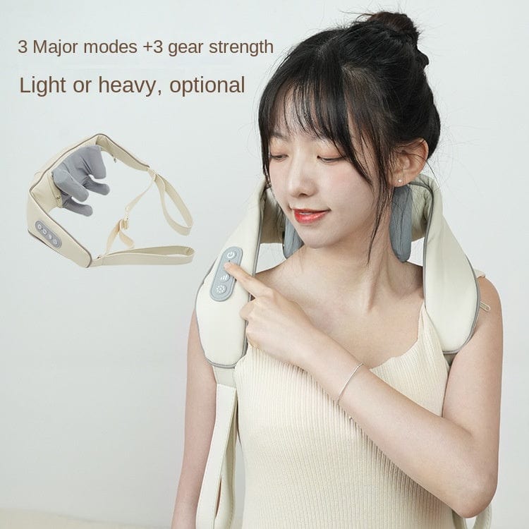 eprolo Shoulder and neck massage apparatus trapezius massager neck shoulder and neck neck protector hot compress knead shoulder and neck massage shawl