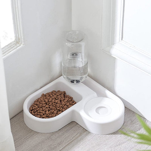 eprolo Tecnología para Mascotas Anti rollover / Heart shaped bowl white Cuencos para Mascotas Ahorradores de Espacio | NOCTRYX