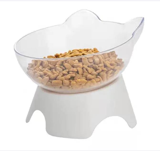 eprolo Tecnología para Mascotas Anti rollover / Slanted mouth cat bowl Cuencos para Mascotas Ahorradores de Espacio | NOCTRYX