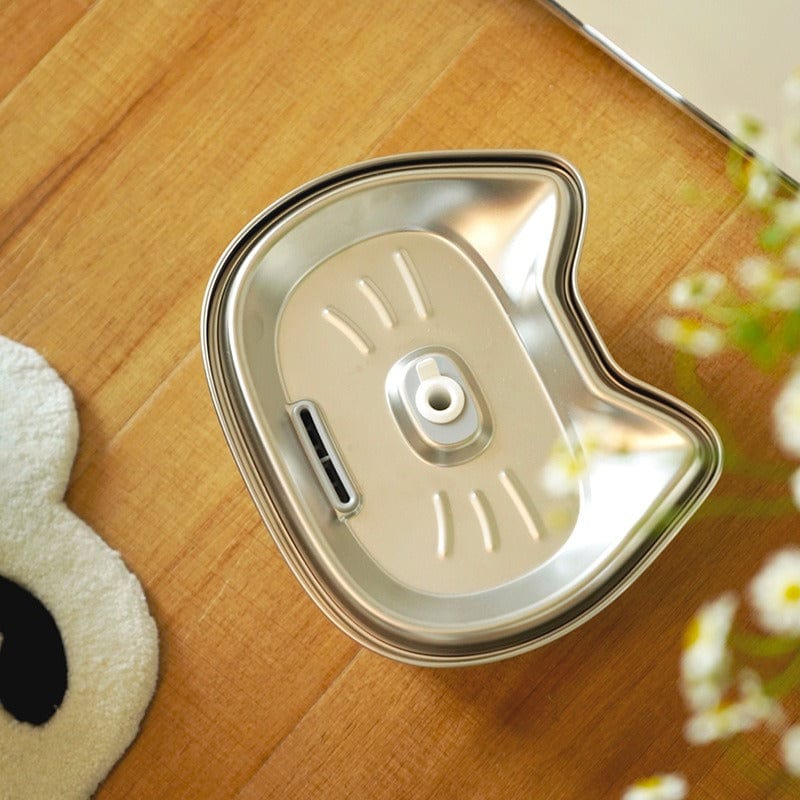 eprolo Tecnología para Mascotas Basic payment Dispensador Automático de Agua 3L en Acero Inoxidable | Circulación y Filtrado Inteligente para Gatos y Perros | Noctryx