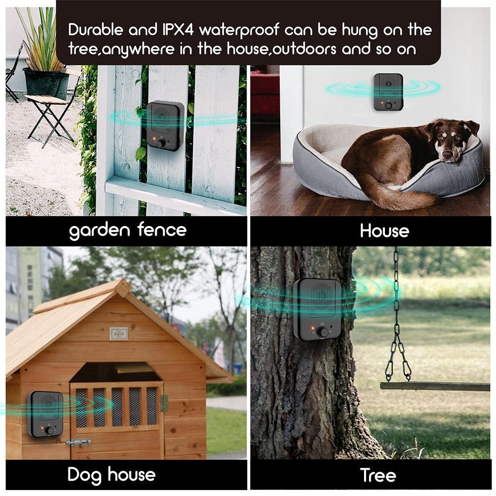 eprolo Tecnología para Mascotas black Dispositivo Ultrasónico Antiladridos – Entrenador de Perros para Exterior y Control de Ruido | Noctryx