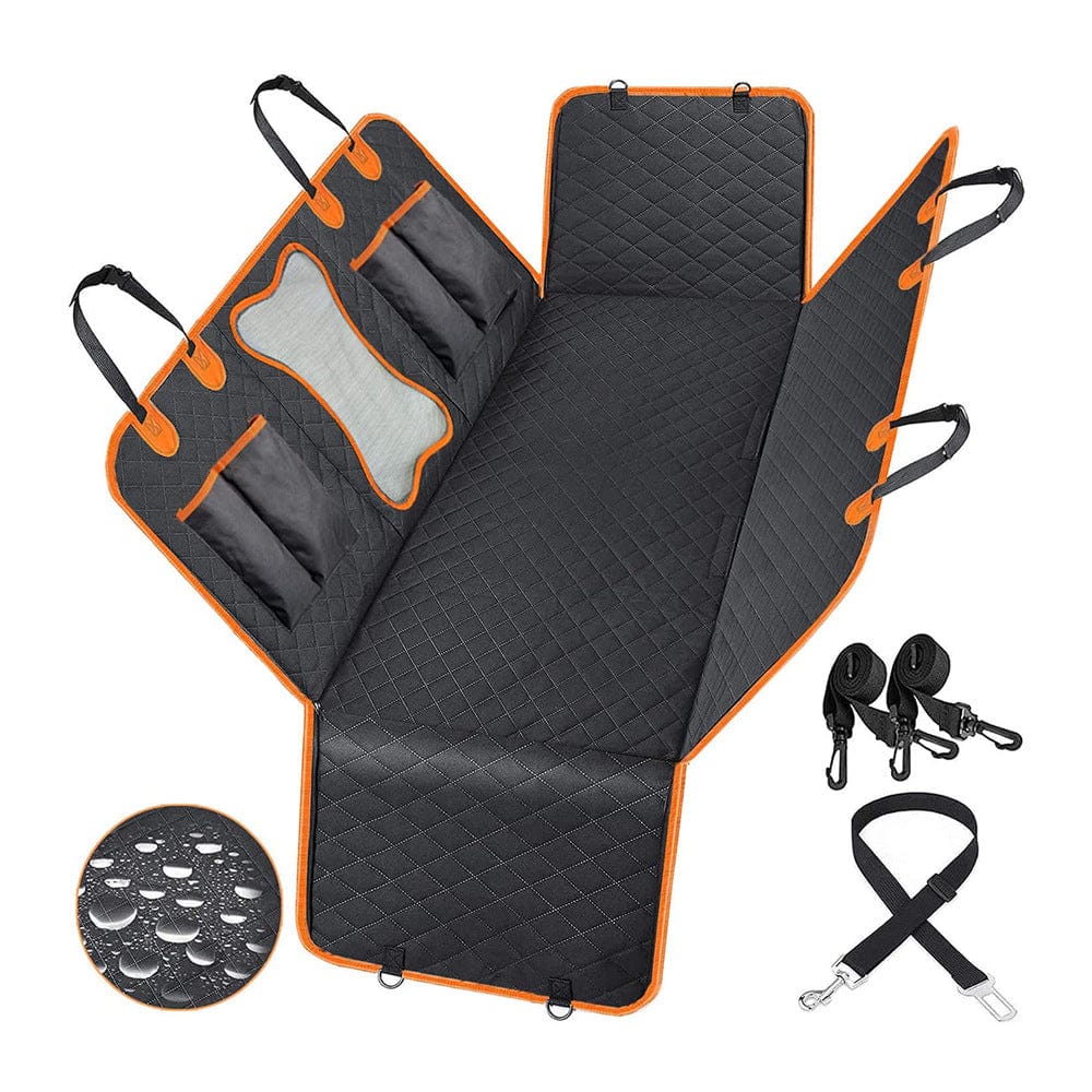 eprolo Tecnología para Mascotas Black Orange Edge / 147*137cm Manta Protectora para Auto – Impermeable y Antideslizante para Mascotas | NOCTRYX
