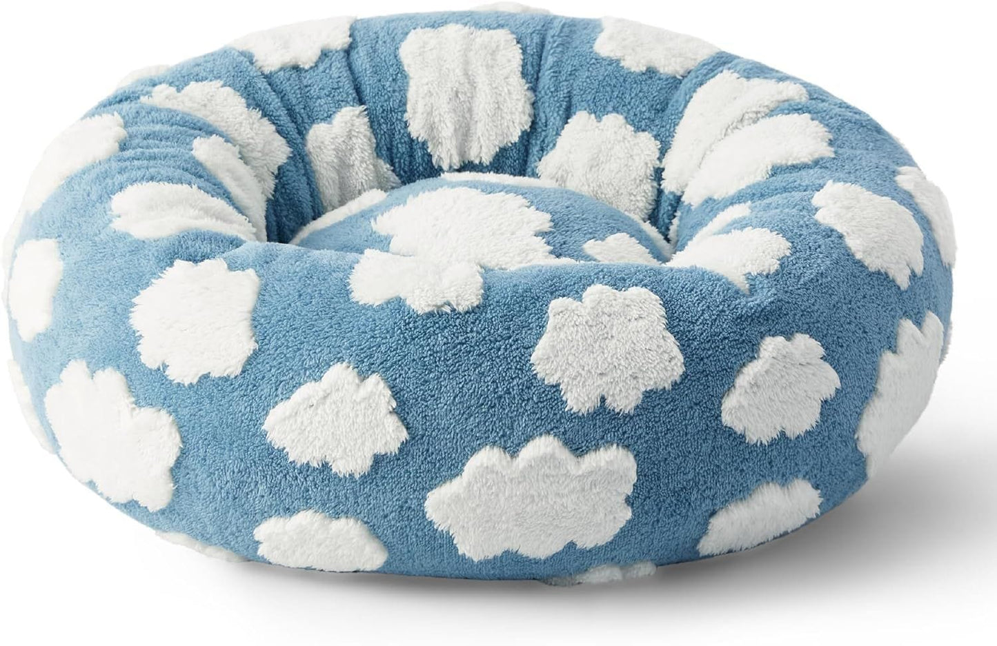 eprolo Tecnología para Mascotas Blue sky and white clouds [removable and washable] / 50*50*18 Cama para Mascotas Redonda, Cálida y Cómoda | NOCTRYX