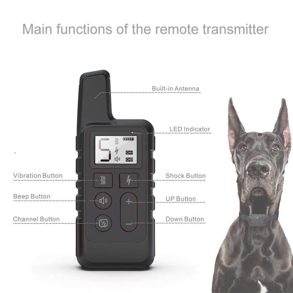 eprolo Tecnología para Mascotas Collar Entrenador de Perro con Control Remoto, Parada de Ladridos | Noctryx