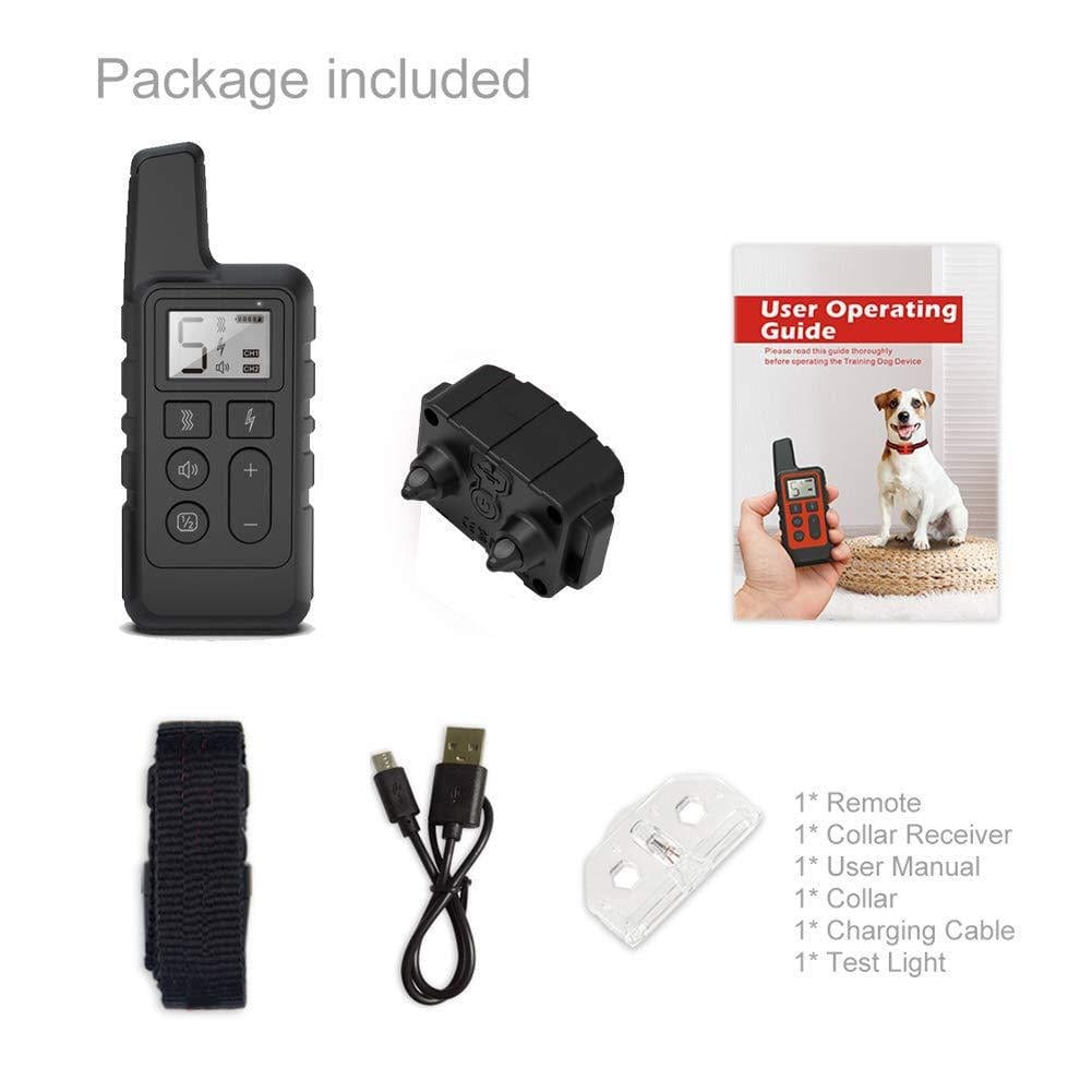 eprolo Tecnología para Mascotas Collar Entrenador de Perro con Control Remoto, Parada de Ladridos | Noctryx