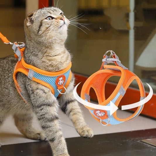 eprolo Tecnología para Mascotas Correa Reflectante para Perros y Gatos – Arnés de Pecho Antitirones 🐶🐱| Noctryx