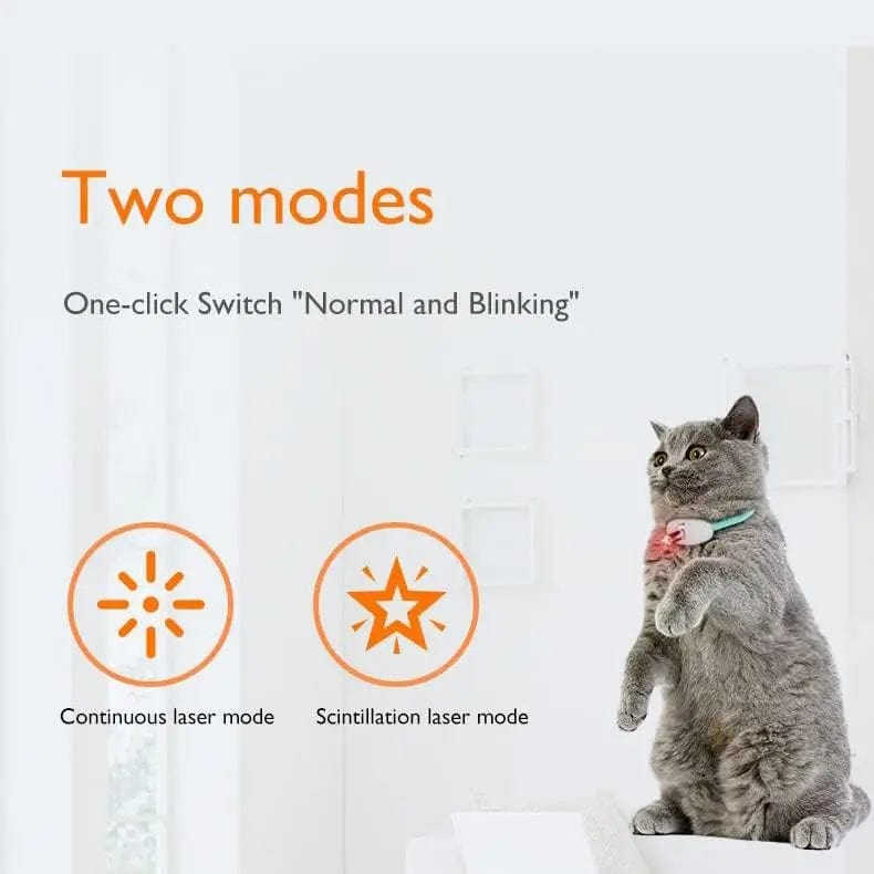 eprolo Tecnología para Mascotas green Collar Láser Divertido para Gatos - USB Recargable | NOCTRYX