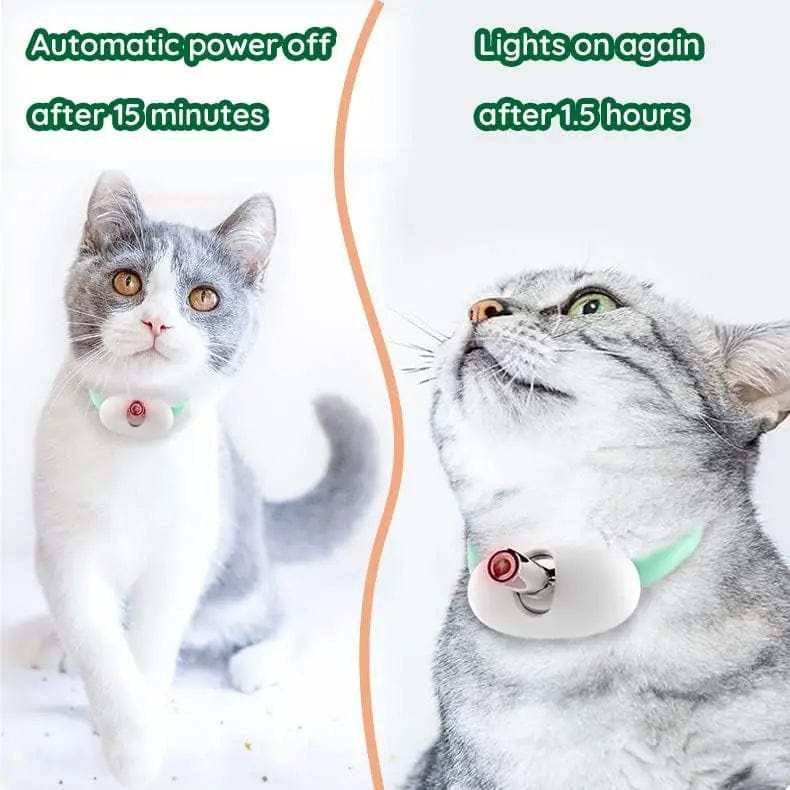eprolo Tecnología para Mascotas green Collar Láser Divertido para Gatos - USB Recargable | NOCTRYX