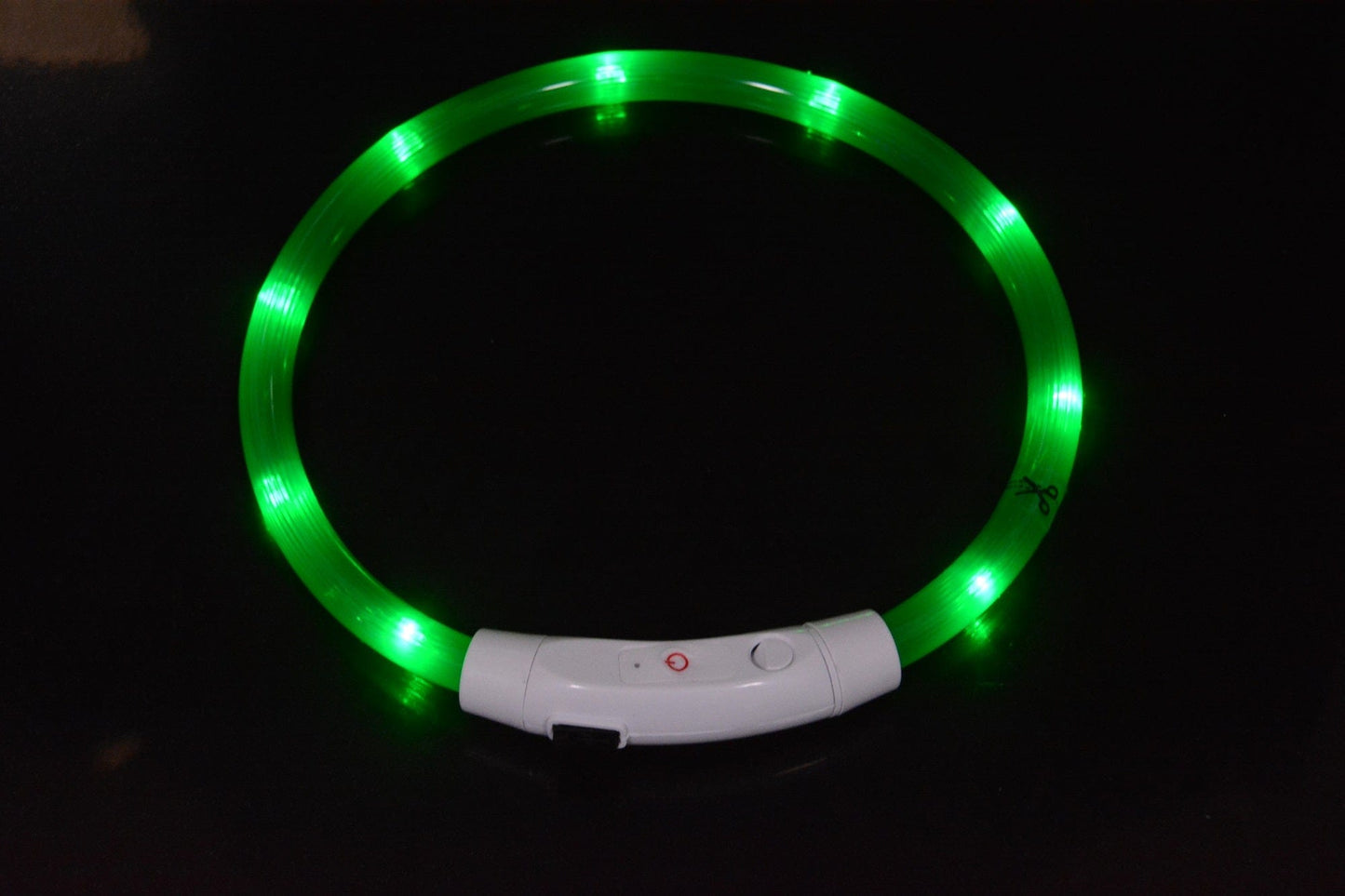 eprolo Tecnología para Mascotas Green - LED Beads / S Collar Led Luminoso para Mascotas, Recargable por USB | NOCTRYX