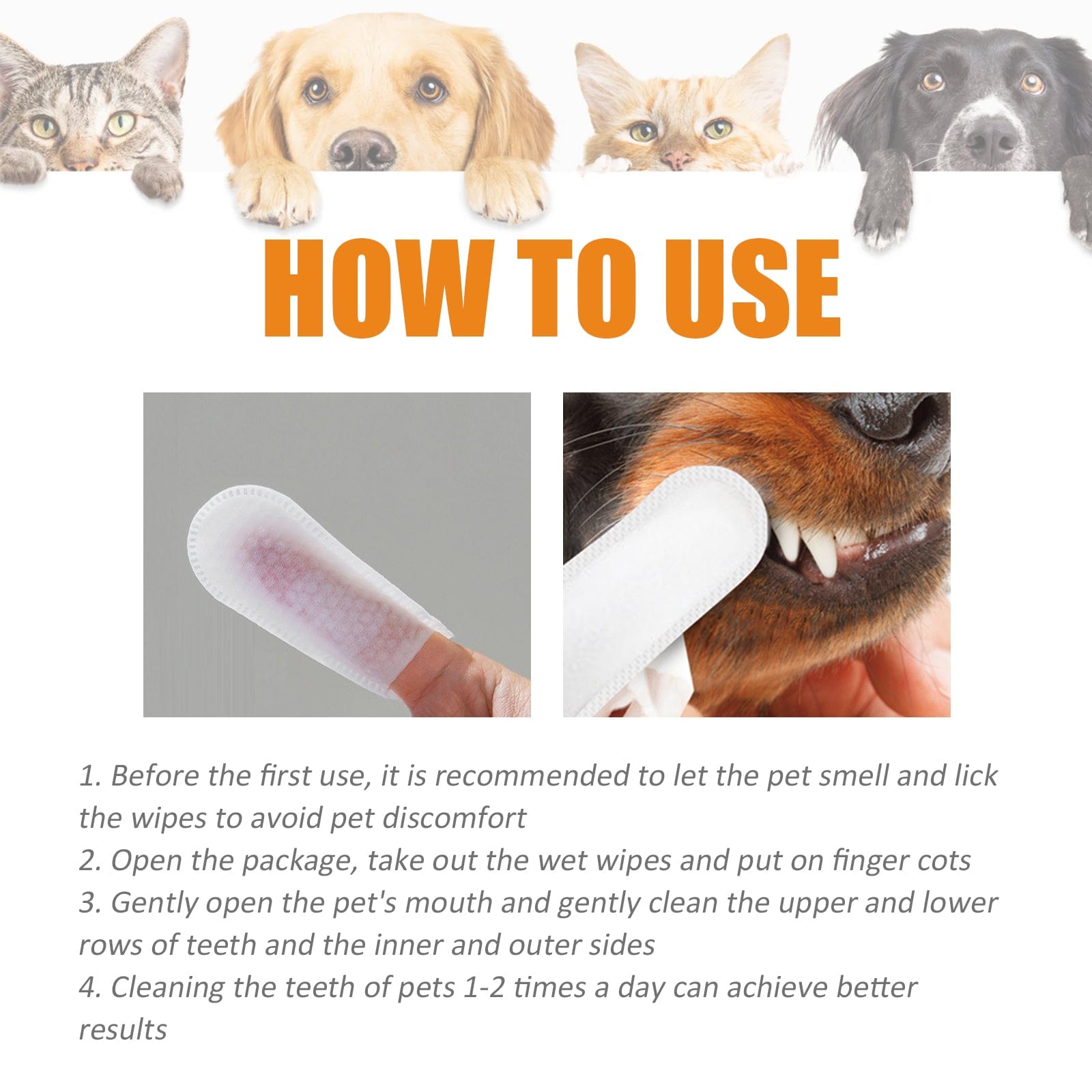 eprolo Tecnología para Mascotas Guantes Dentales para Perros y Gatos. Tu mascota te lo Agradecerá | NOCTRYX