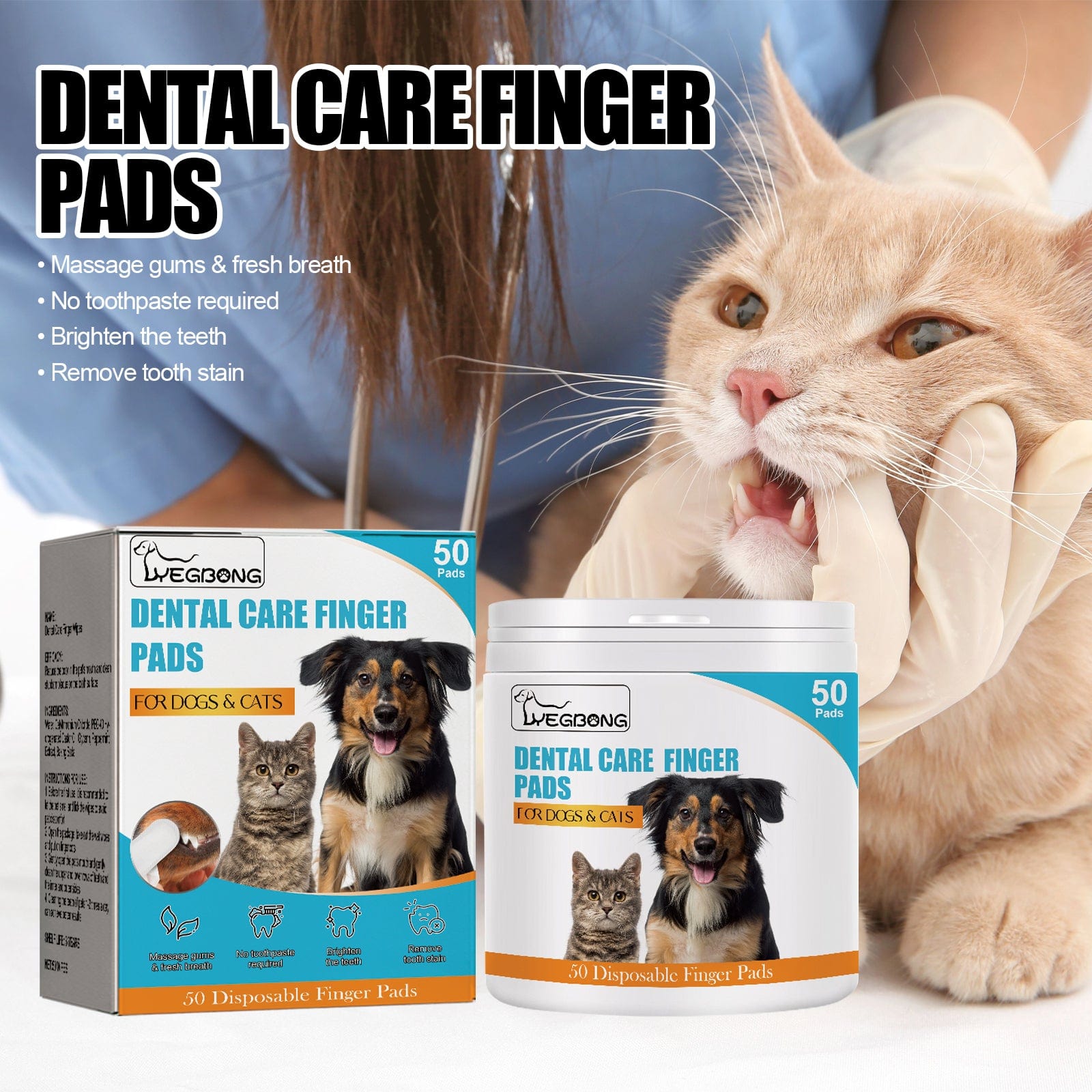 eprolo Tecnología para Mascotas Guantes Dentales para Perros y Gatos. Tu mascota te lo Agradecerá | NOCTRYX