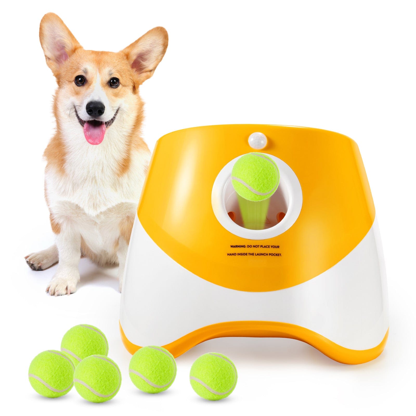 eprolo Tecnología para Mascotas Lanzador Automático de Pelotas para Perros | NOCTRYX