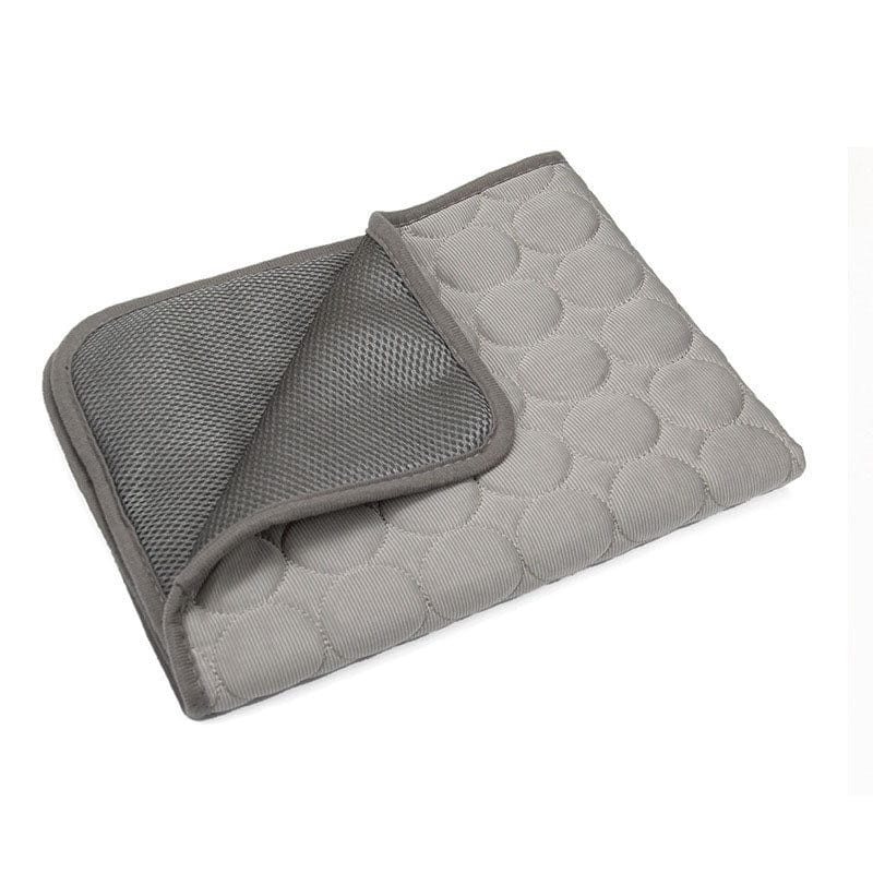 eprolo Tecnología para Mascotas Light Grey - Ice Silk Cushion / XS-40X30 Cojín Refrescante para Mascotas, Transpirable en Seda Helada para Perros y Gatos | Noctryx