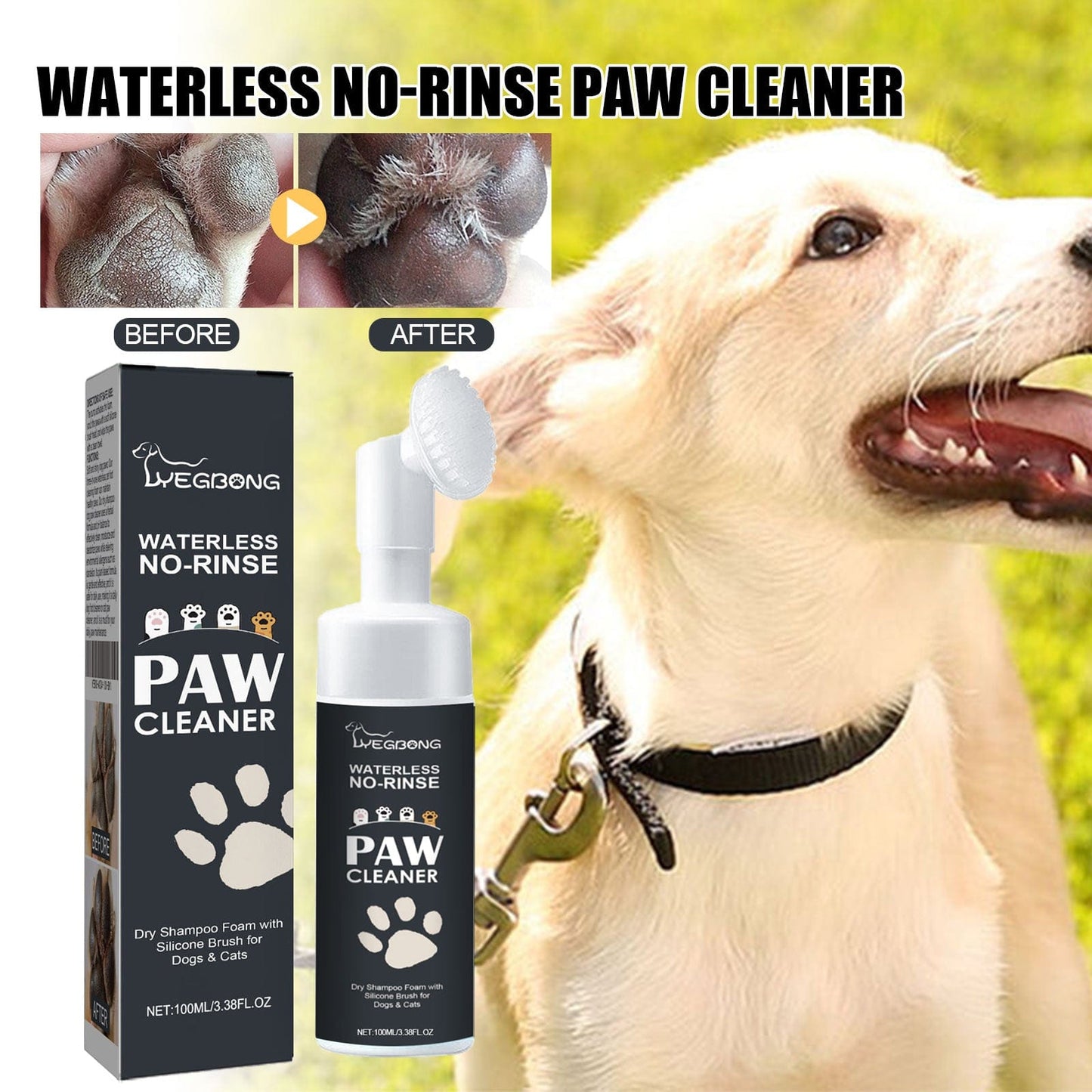 eprolo Tecnología para Mascotas Limpiador de Patas para Perros y Gatos – Higiene Rápida y Eficiente | NOCTRYX
