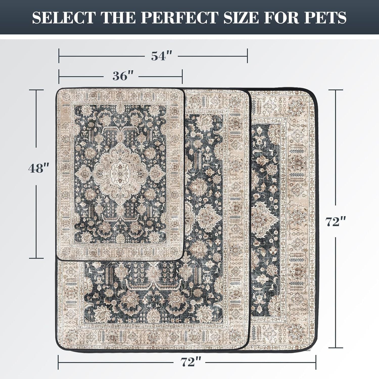 eprolo Tecnología para Mascotas MGD10 / 40*60cm Alfombra Minimalista para Mascotas, Resistente a Manchas y Fácil de Limpiar | NOCTRYX