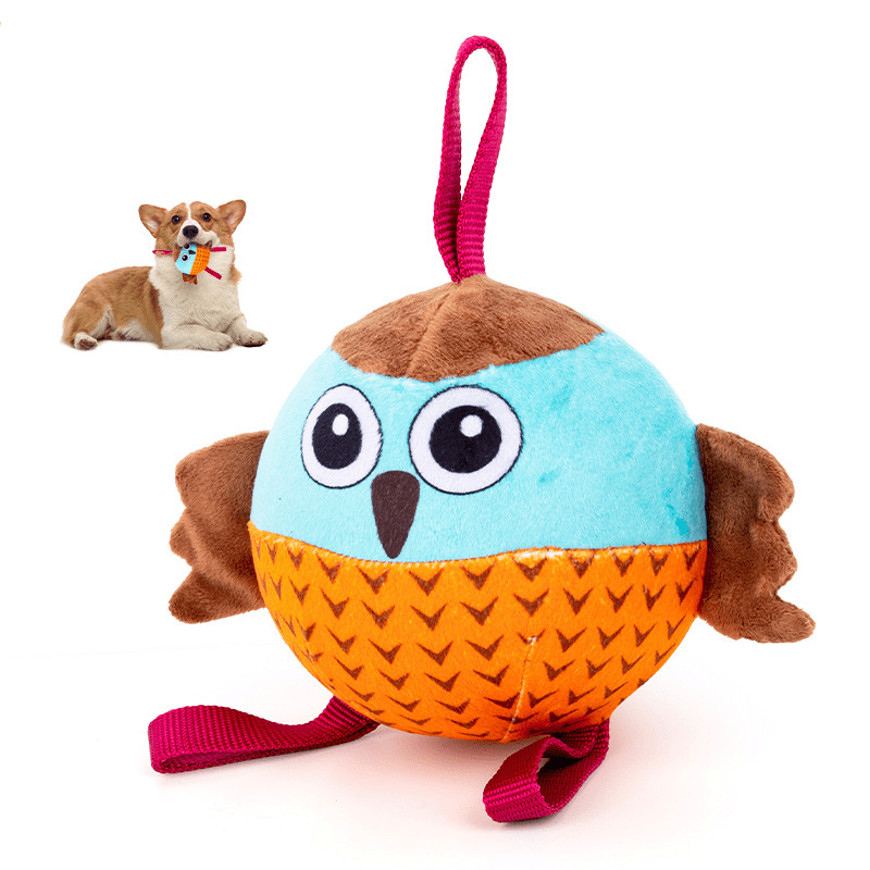 eprolo Tecnología para Mascotas Owl inflation balloon (including pump) Globo Inflable Interactivo para Perros, Rebotador, Entrenamiento y Diversión en Familia | Noctryx