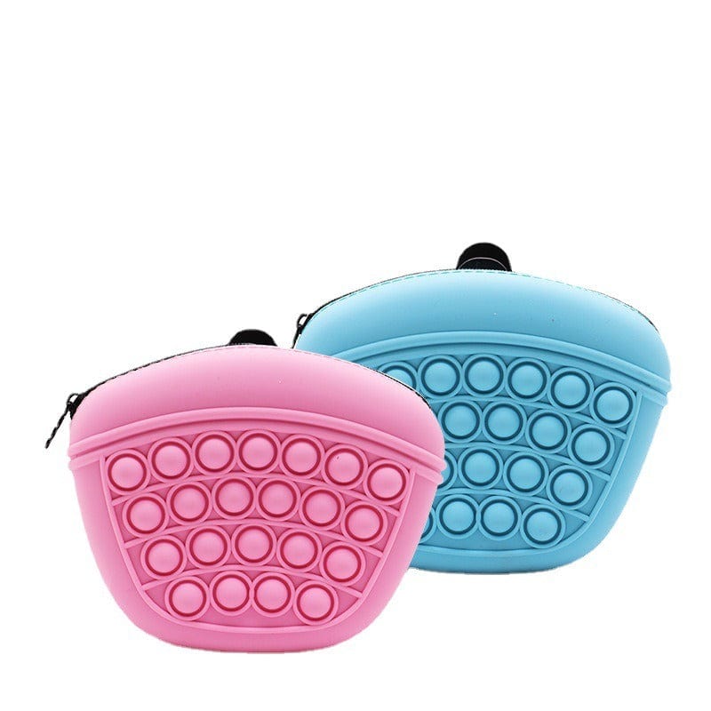 eprolo Tecnología para Mascotas pink Bolsa de Silicona para Snacks de Perro – Bolsa Portátil de Entrenamiento con Clip | NOCTRYX
