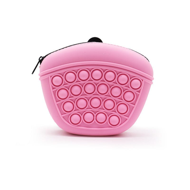 eprolo Tecnología para Mascotas pink Bolsa de Silicona para Snacks de Perro – Bolsa Portátil de Entrenamiento con Clip | NOCTRYX
