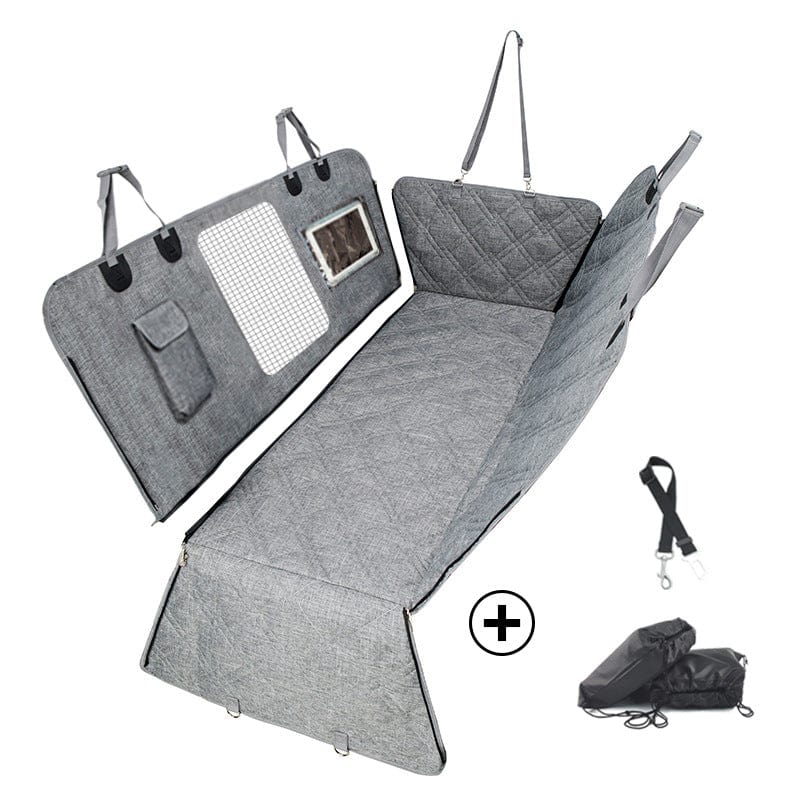 eprolo Tecnología para Mascotas PVC model - gray + safety belt + drawstring bag / 137*147cm Almohadilla de Asiento Divisible e Impermeable – Ideal para Mascotas | NOCTRYX