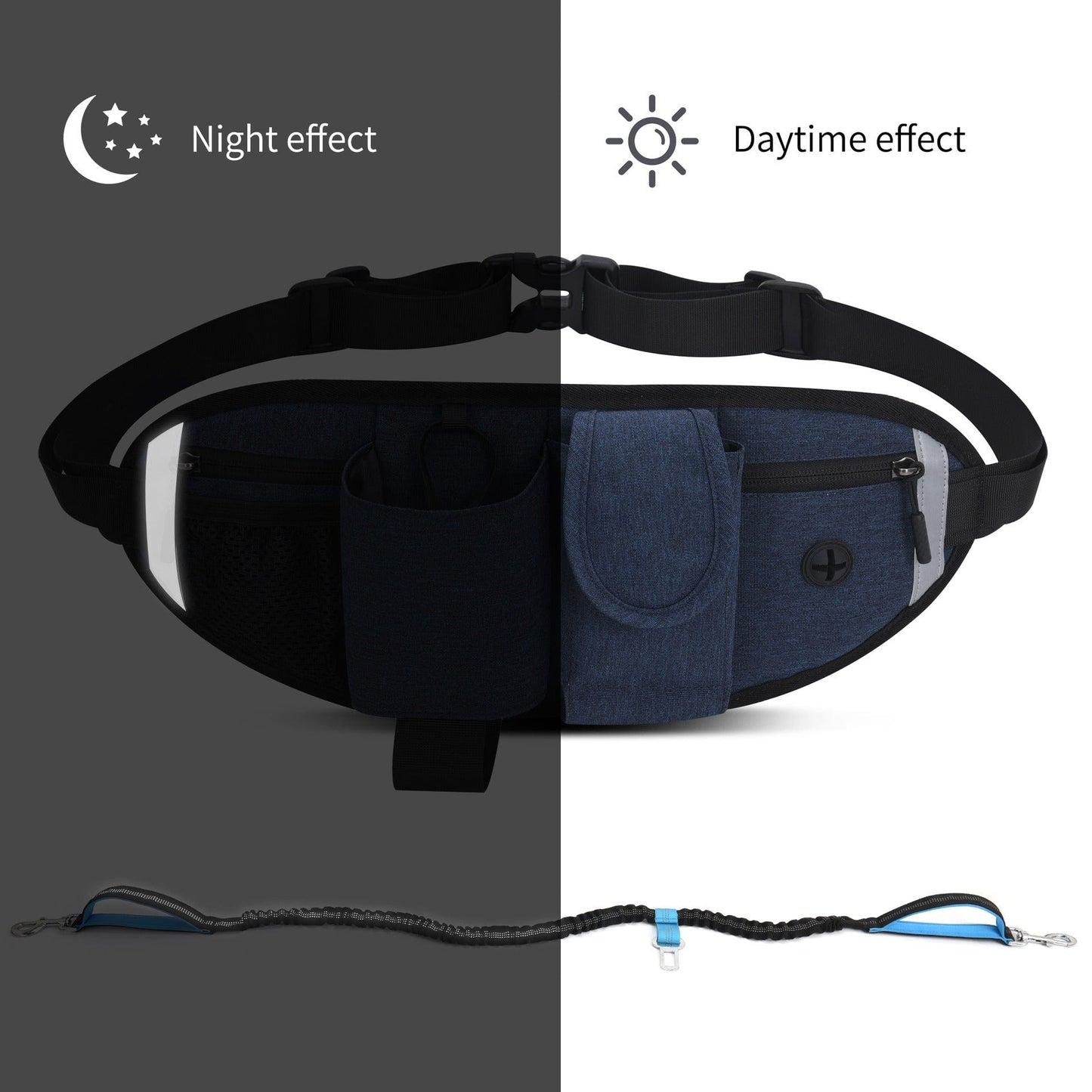 eprolo Tecnología para Mascotas Riñonera Deportiva Multifuncional para Mascotas, Impermeable, Elástica y Antigolpes | Noctryx