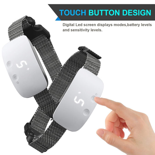 eprolo Tecnología para Mascotas White Dispositivo Anti ladridos Automático – Entrenador Inteligente para Perros | NOCTRYX