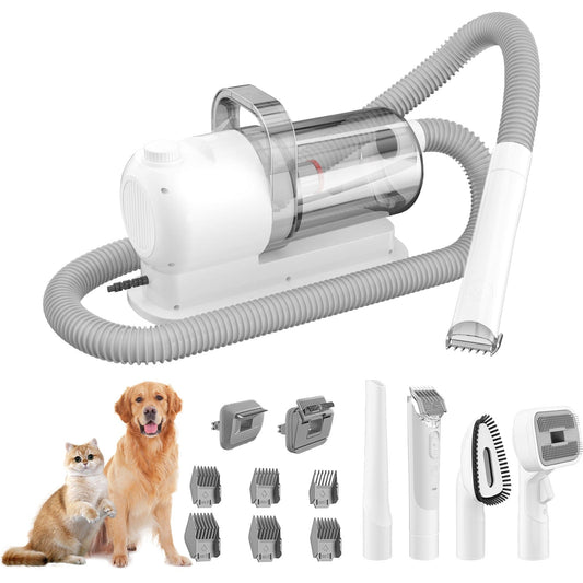 eprolo Tecnología para Mascotas X1 / US Dispositivo Todo en Uno, Cortadora de Pelo y Aspiradora para Mascotas 🐶🐱| Noctryx