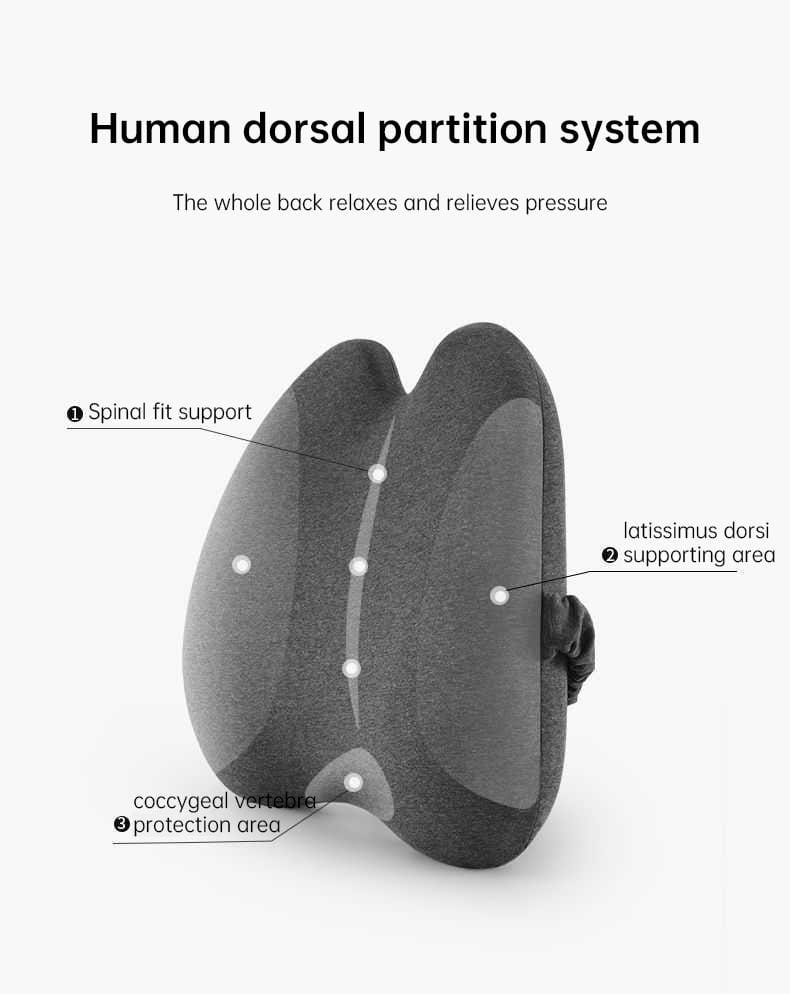 eprolo tecnologia para mejorar el sueño Almohada Lumbar Extra Densa Lab – Soporte Ergonómico para Alivio del Dolor de Espalda Baja | Noctryx