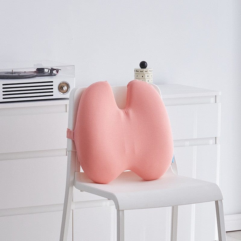 eprolo tecnologia para mejorar el sueño U-shaped pink / 40*40*10cm Almohada Lumbar Extra Densa Lab – Soporte Ergonómico para Alivio del Dolor de Espalda Baja | Noctryx