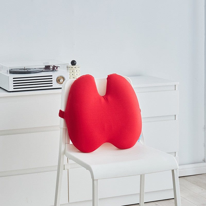 eprolo tecnologia para mejorar el sueño U-shaped red / 40*40*10cm Almohada Lumbar Extra Densa Lab – Soporte Ergonómico para Alivio del Dolor de Espalda Baja | Noctryx