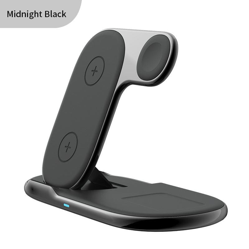 eprolo tendencias black Cargador Inalámbrico 3 en 1 Plegable – Compatibilidad Universal| Noctryx