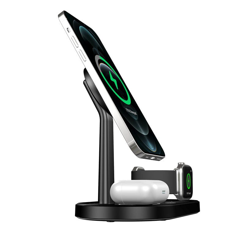 eprolo tendencias Black Cargador Inalámbrico Rápido Qi 30W – Compatible con iPhone, Samsung y Xiaomi | Noctryx