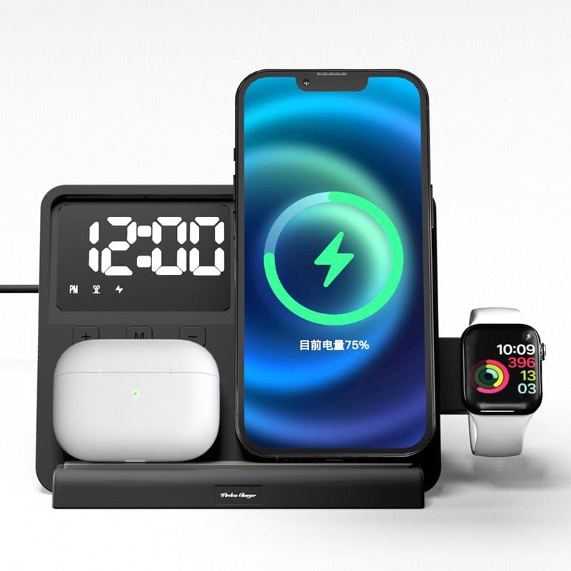 eprolo tendencias black Reloj Termómetro con Carga Inalámbrica y Luz Nocturna | Noctryx