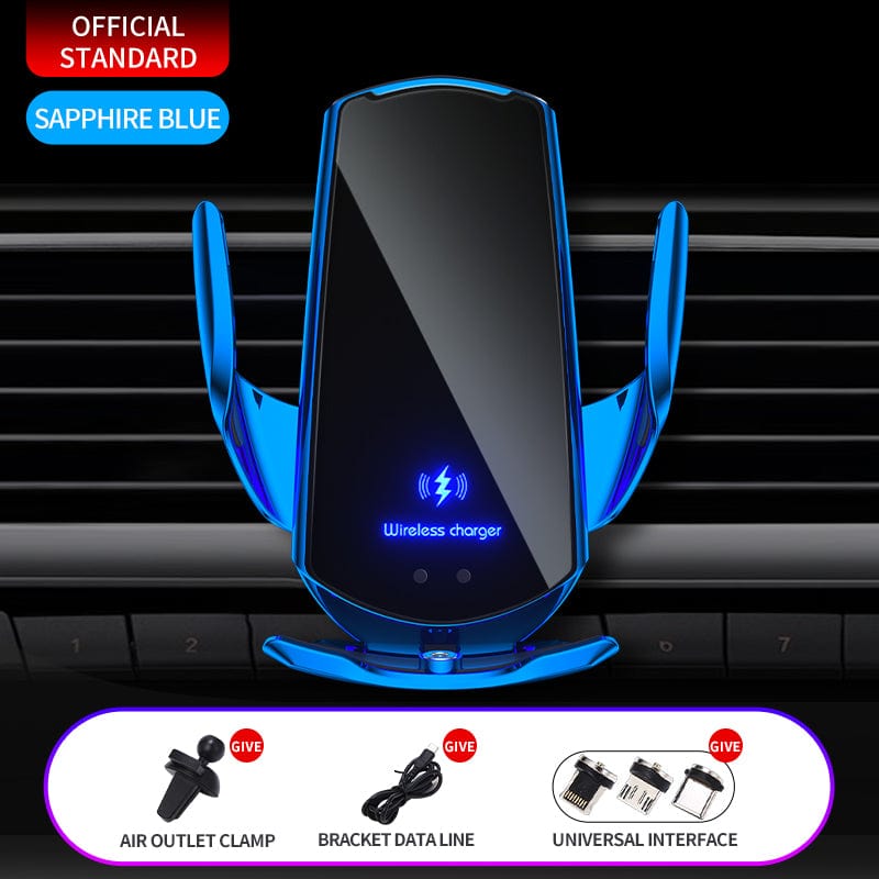 eprolo tendencias Blue Soporte de Carga Inalámbrica para Auto Q3 – 15W Apertura Automática | Noctryx