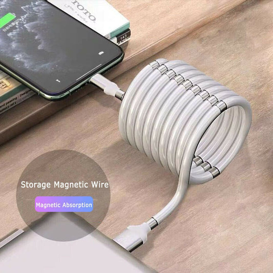 eprolo tendencias Cable de Datos Magnético Magic Rope – Carga Rápida y Autoenrollable | Noctryx