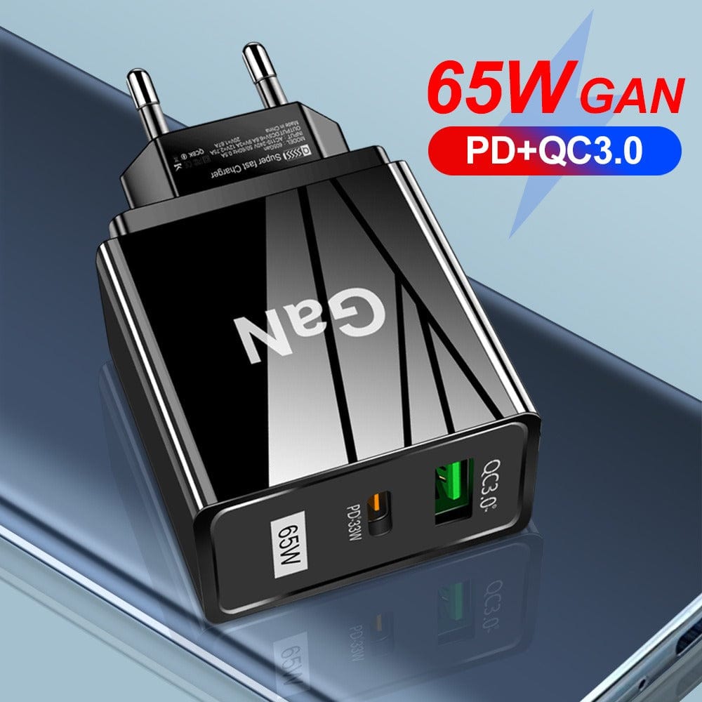 eprolo tendencias Cargador Carga Rápida 65W con Tecnología Gallium Nitride (Tipo-C) | Noctryx