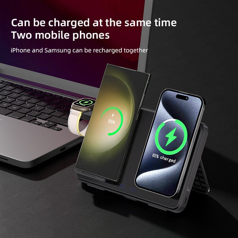 eprolo tendencias Cargador Inalámbrico 3 en 1 - 15W para iPhone, Apple Watch y AirPods | Noctryx