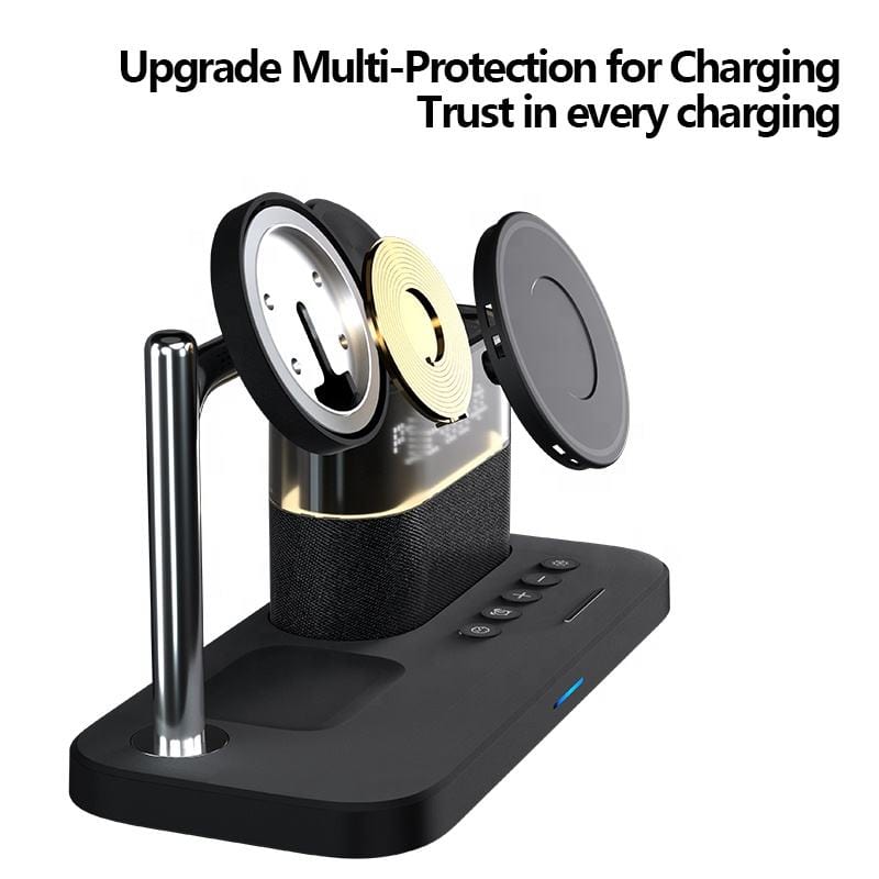 eprolo tendencias ⚡ Cargador Inalámbrico 3 en 1 con Reloj – Carga Magnética para Dispositivos Apple | Noctryx