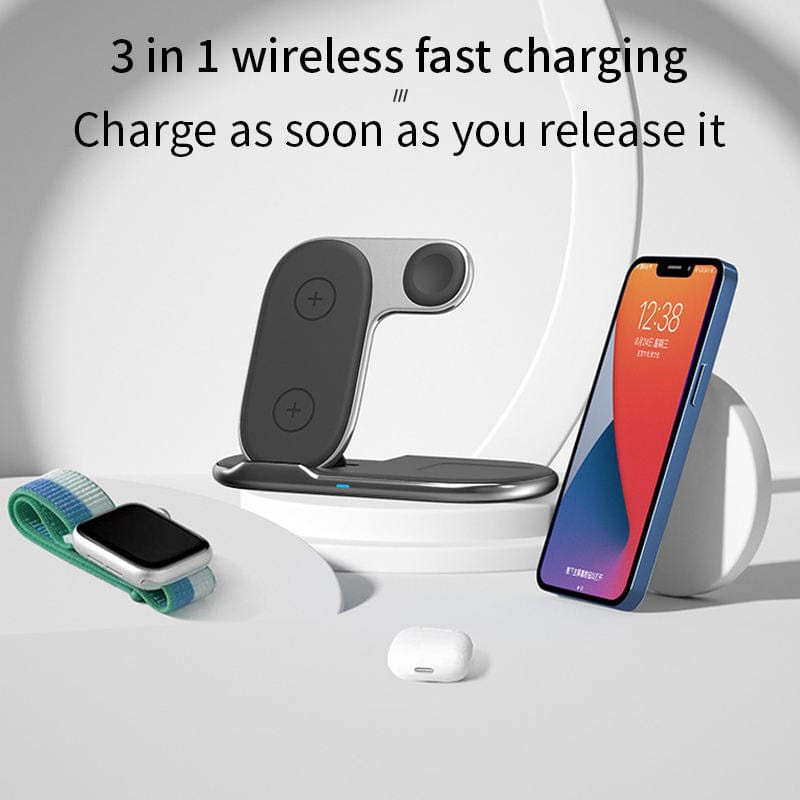 eprolo tendencias Cargador Inalámbrico 3 en 1 Plegable – Compatibilidad Universal| Noctryx
