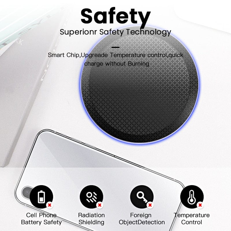 eprolo tendencias Cargador Inalámbrico Rápido Qi 30W – Compatible con iPhone, Samsung y Xiaomi | Noctryx