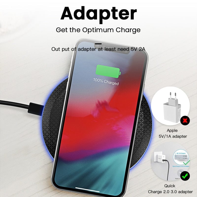 eprolo tendencias Cargador Inalámbrico Rápido Qi 30W – Compatible con iPhone, Samsung y Xiaomi | Noctryx
