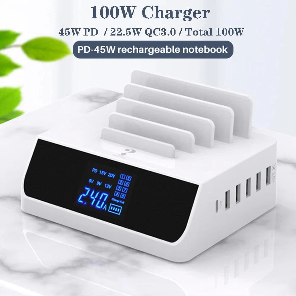 eprolo tendencias Cargador USB Rápido 8 Puertos – QC 3.0 con Pantalla LED. Una Palabra: Excelente | Noctryx