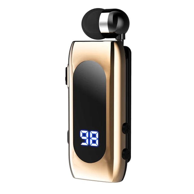 eprolo tendencias Gold Auriculares Bluetooth Deportivos con Cable Retráctil, Sonido Premium y Diseño Inteligente | Noctryx
