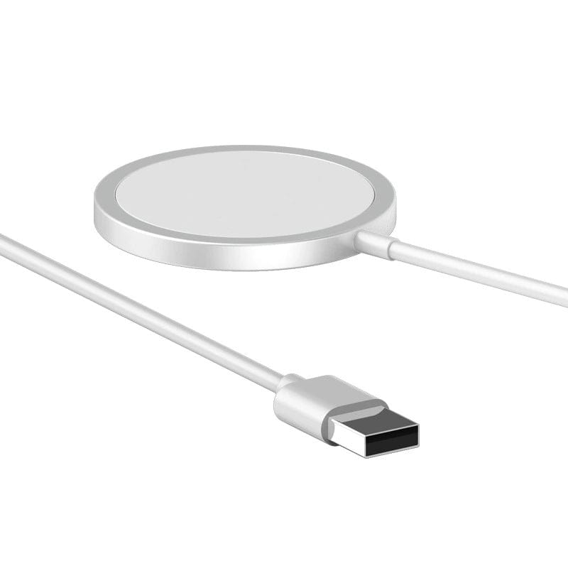 eprolo tendencias HLY-12 Silver White Cargador Inalámbrico Magnético MagSafe – 15W Carga Rápida para iPhone | Noctryx