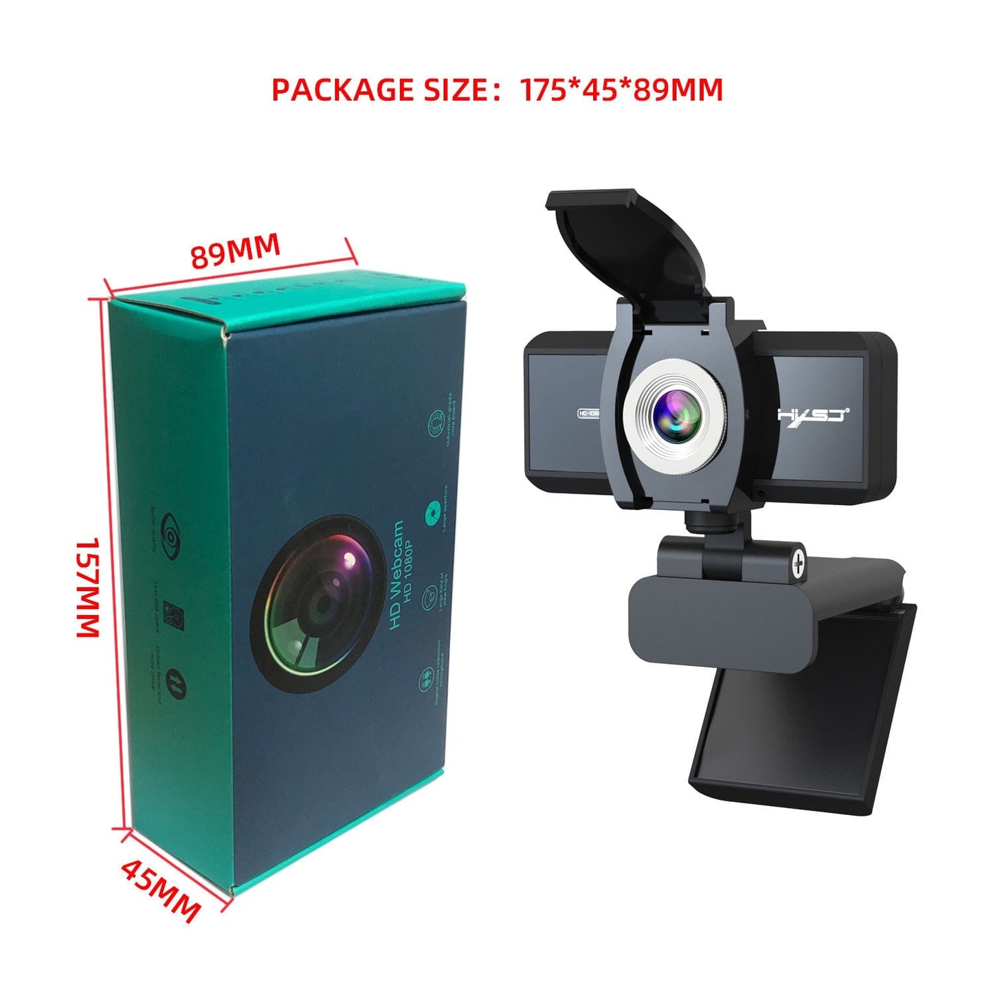 eprolo tendencias S4-1080P manual focus with privacy cover Cámara Web con Autofocus 5MP – Calidad HD 720P/1080P para Videollamadas y Streaming | Noctryx