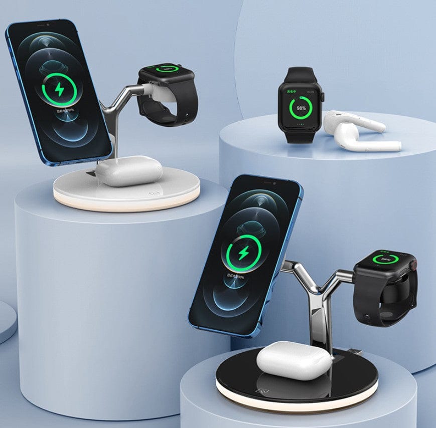 eprolo tendencias Soporte Cargador Inalámbrico 3 en 1 – Magnético para Escritorio|Noctryx