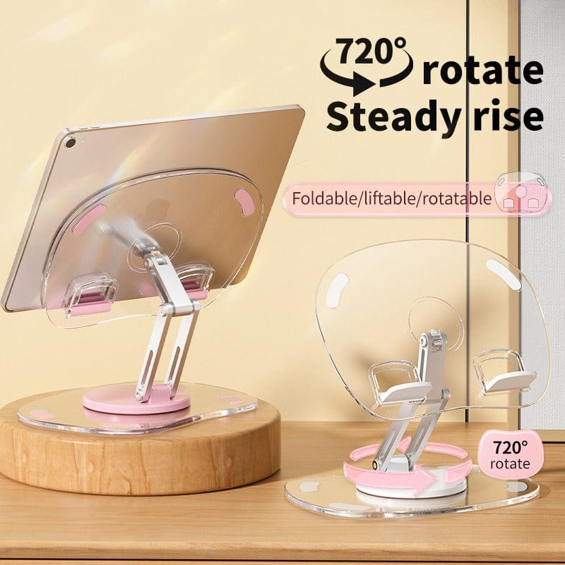 eprolo tendencias Soporte de Acrílico para Tablet y Teléfono – Rotación 360° y Diseño Plegable | Noctryx