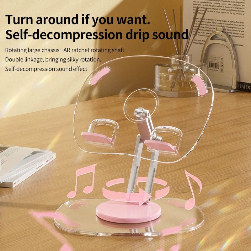 eprolo tendencias Soporte de Acrílico para Tablet y Teléfono – Rotación 360° y Diseño Plegable | Noctryx