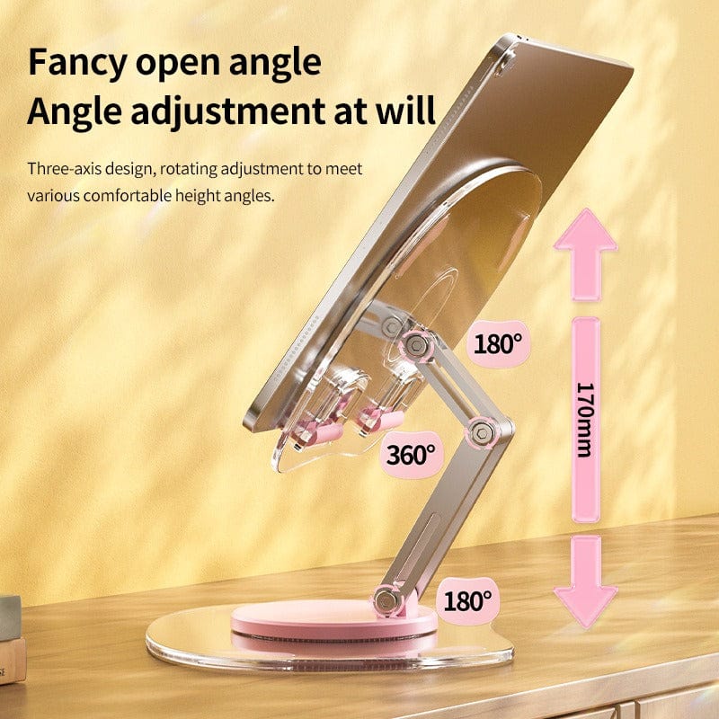 eprolo tendencias Soporte de Acrílico para Tablet y Teléfono – Rotación 360° y Diseño Plegable | Noctryx